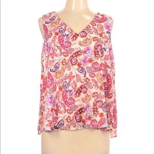 🐝 St Tropez Paisley Double Layer Sleeveless Top